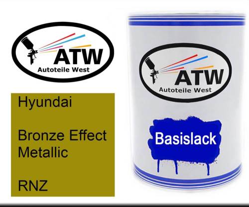 Hyundai, Bronze Effect Metallic, RNZ: 500ml Lackdose, von ATW Autoteile West.